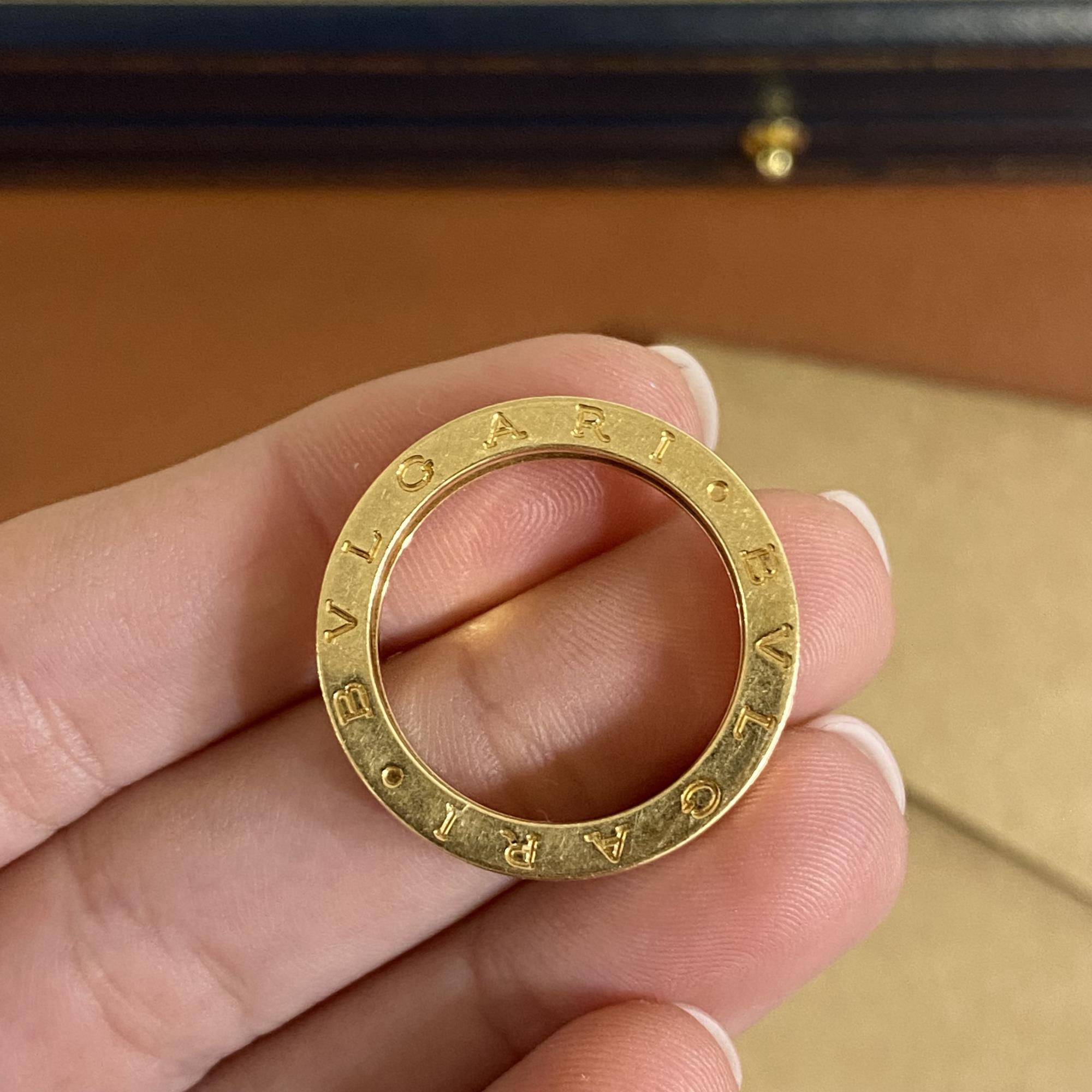 Affari d Oro Italia sas Anello Bulgari in oro giallo 18kt misura 22 non modificabile