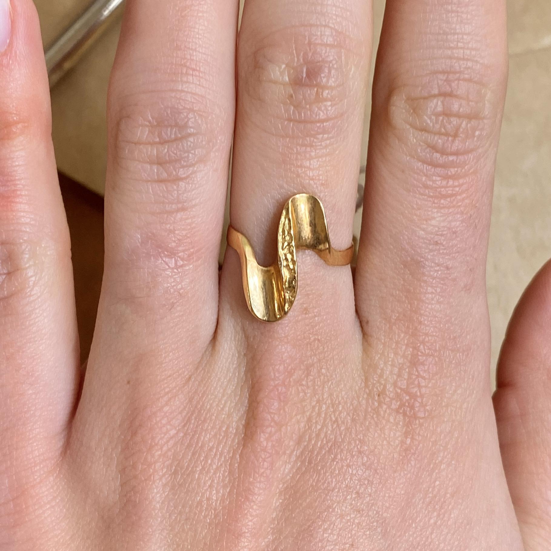 Anello vintage in oro 18kt