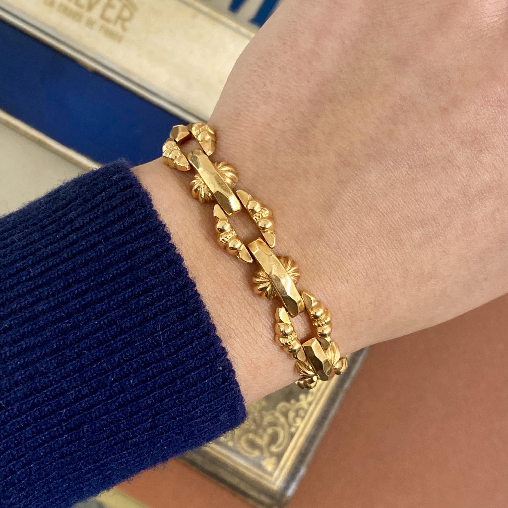 Bracciale anni  50 in oro 18kt