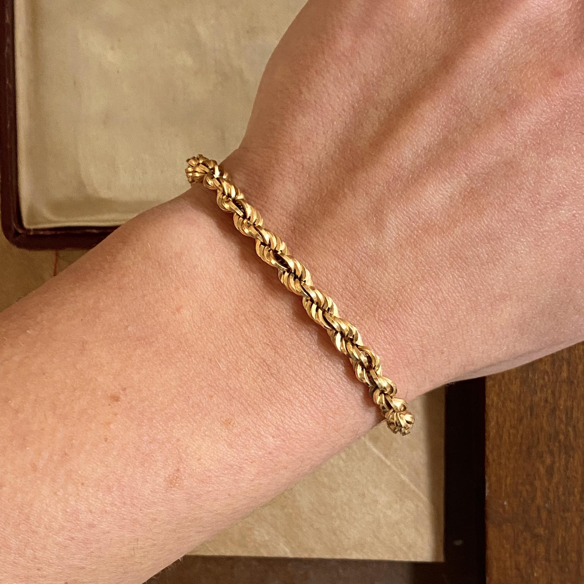 Bracciale vintage maglia torchon in or 18kt