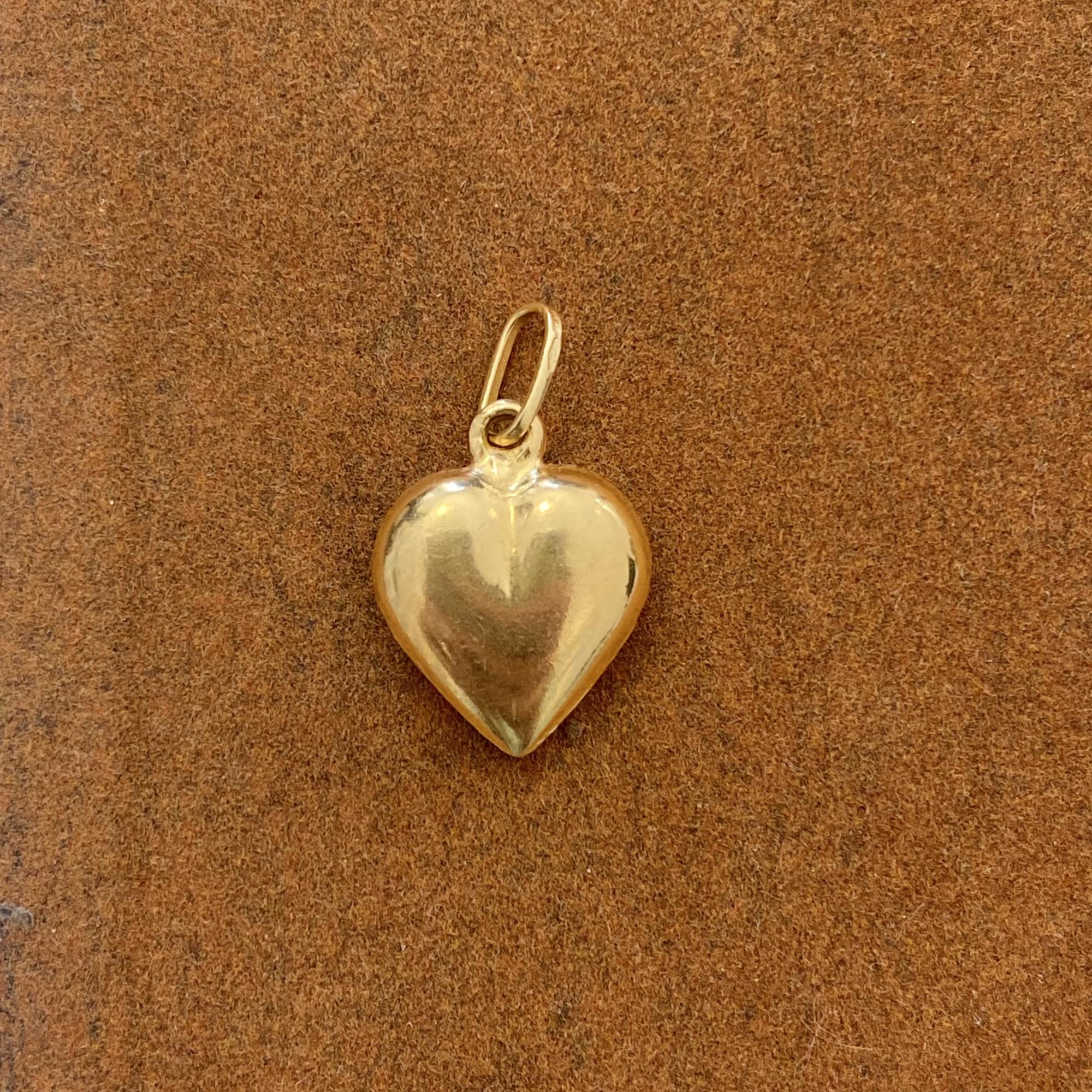 Ciondolo vintage cuore in oro 18kt